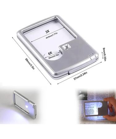 Magnifying Glass Reading Tool with LED Light Magnifying Glass for Reading LED Portable Small Handheld Magnifying for Kids Adult (Color : 1pcs) - Buy Online on GoSupps.com