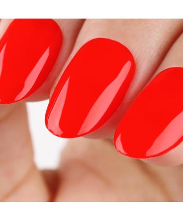 Imtiti Gel Nail Polish - 15ml Neon Red Soak Off Gel for DIY Nail Art | Perfect Gift for Women | International Shipping - Buy Online on GoSupps.com