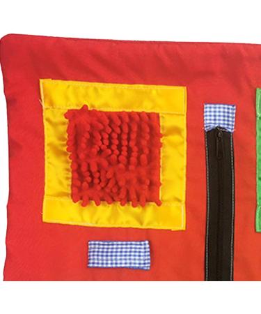 Generic Fidget Blanket Pillow for Elderly 45cmx50cmx4cm Sensory Motor Aids Lightweight for Toddlers Memory Aid Hand Exercisers Red - Buy Online on GoSupps.com