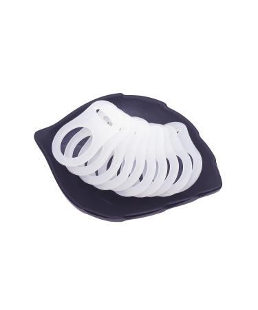 10pcs White Silicone Adapter Rings for Button Style Baby Pacifier Clips - Buy Online on GoSupps.com