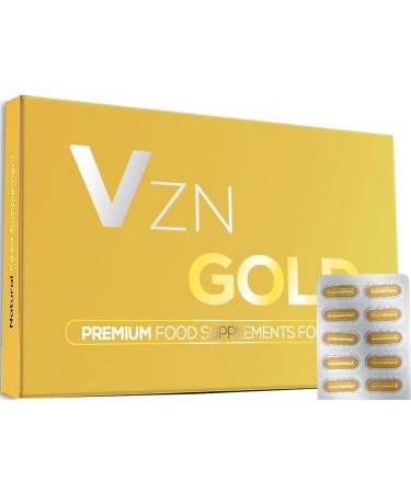 Gold by VIAForte- Strong and Fast Acting Effect - (10 V Capsules/Tablets) - Supplement Pills for Men UK - Panax Ginseng Root - Powerful & Fast Performance - Stay Harder for Longer