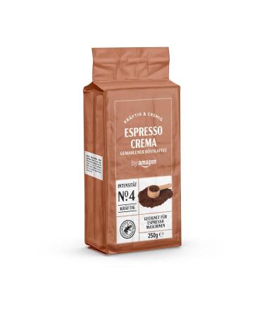 Buy Amazon Espresso Crema Ground Coffee - Light Roast 500g (2 Packs of 250g) | Rainforest Alliance Certified - Buy Online on GoSupps.com