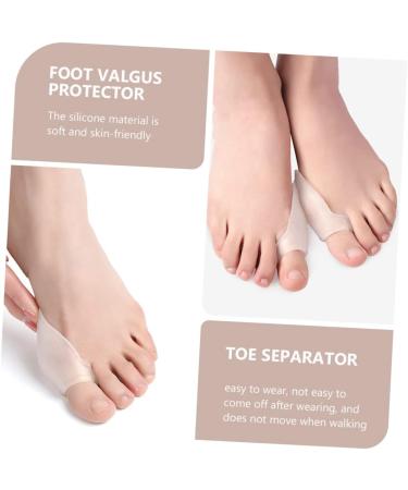 6 Pairs Silicone Gel Toe Sleeves for Toe Separators and Bunion Correctors - White - Buy Online on GoSupps.com