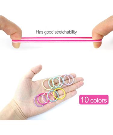 Hanyousheng 200Pcs Multicolor Hair Ties and 15Pcs Mini Hair Clips Set for Girls and Women - Buy Online on GoSupps.com