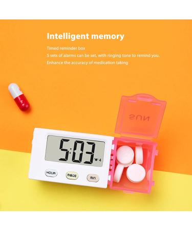 Portable Electronic Vitamin Planner 7 Color Weekly Medicine Dispenser with Detachable Cups for Elderly and Travelers - Buy Online on GoSupps.com