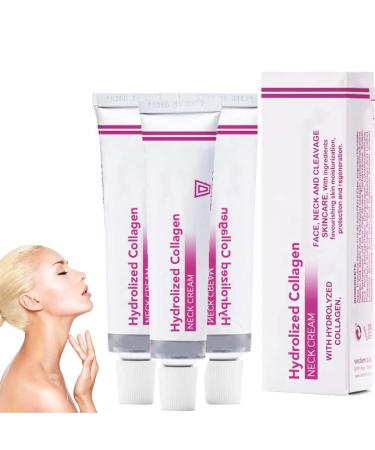 Zinbole 40g Spain NECKPON Hydrolized Collagen Neck Cream,Neck Firming Cream,Hydrolyzed Collagen For Delay Skin Ageing,Smooth & Youthful Skin, Use on Saggy or Turkey Neck (3 PCS)