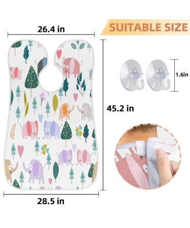 Elephants Tree Beard Bib Apron - Non-Stick Waterproof Hair Catcher for Men | Perfect Grooming Cape & Gift Idea - Buy Online on GoSupps.com