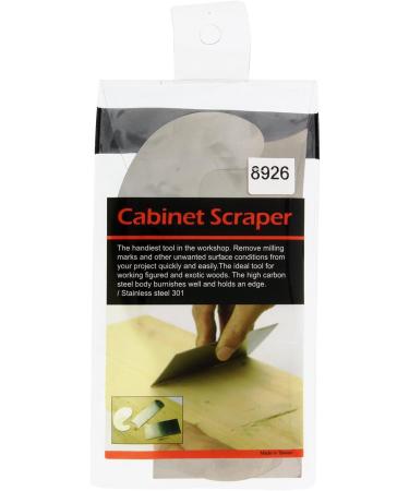 DCT Carbon Steel Scraper 3-Piece Set - Rectangular, Concave, Convex, Gooseneck Curved Wood Cabinet Scrapers - Buy Online on GoSupps.com