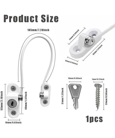 2 PCS Upvc Window Locks with Keys and Screws - Child Safety Restrictors for Home & Commercial Use - Buy Online on GoSupps.com