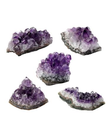 Nupuyai Natural Amethyst Druse Rough Stone Irregular Crystal Cluster Druse Piece Reiki Healing Stone Decoration Amethyst XXS