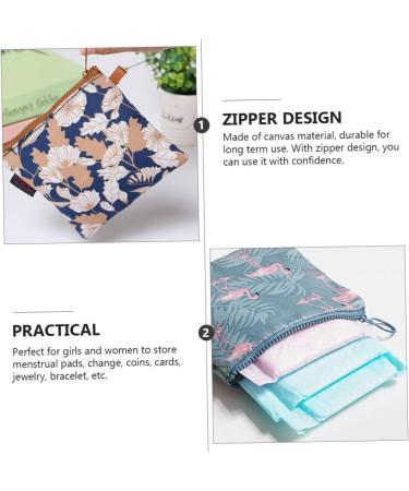 Buy Gleavi 4-Piece Storage Bag Set for Women - Premium Canvas Bandage & Tampon Pockets for First Period Travel - Buy Online on GoSupps.com