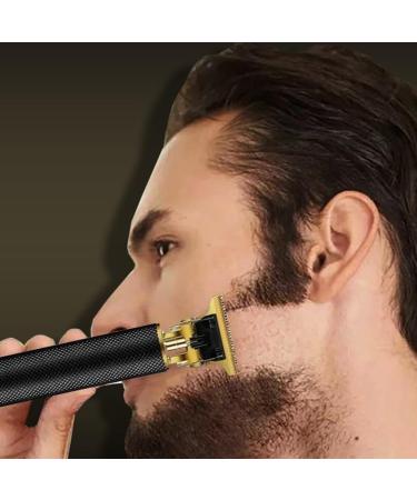 Men's Engraved Hair Clipper - Black USB Rechargeable Electric Hair Shaver for Hairdressers | International Shipping Available - Buy Online on GoSupps.com