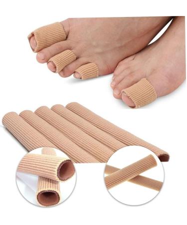 PLAFOPE 2pcs Gel Finger Toe Cover Thumb Protector - Elastic Silicone Wrap Bandages for Toe and Finger Support - Flesh Color - Buy Online on GoSupps.com