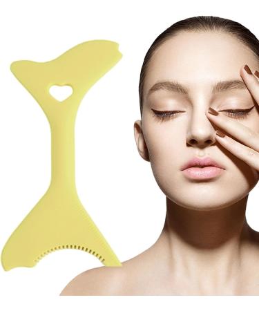 Silicone Eyeliner Tool - Multifunctional Lightweight Portable Eyeliner Stencils Mascara Shield for Beginners Eyebrow Stencils for Winged Eyeliner Lashes Lip Liner Huyath Yellow - Buy Online on GoSupps.com