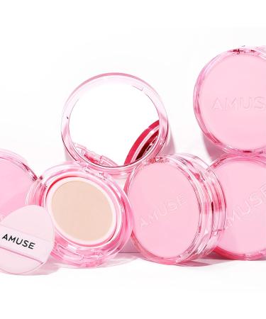 Amuse Dew Power Vegan Cushion 1.5 Natural | Skin Cover Cushion Foundation for Dry and Sensitive Skin | Clean Beauty - Buy Online on GoSupps.com