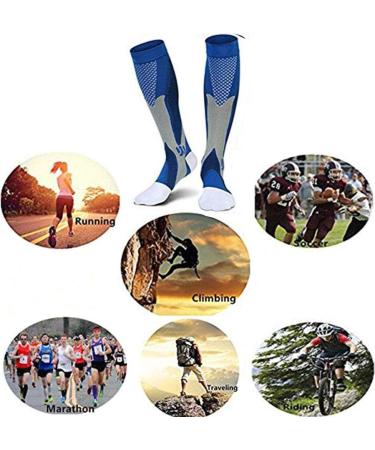 ZLYJ Sports Compression Socks - 20-30 mmHg for Men & Women - Running Cycling Mountaineering - Pink - 2 Pairs - Buy Online on GoSupps.com