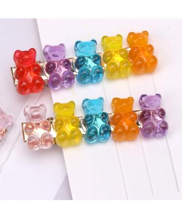 Atatmount Cartoon Panda Bear Hair Clips | Colorful Bubble Bear Rainbow Hair Jewelry for Women & Girls - Buy Online on GoSupps.com
