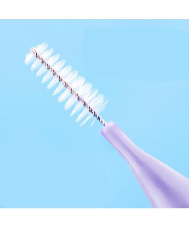 40 Interdental Brushes for Braces Cleaning - Tooth Cleaning Tools for Adults (1.2-1.5 mm) - Purple - Remove Bad Breath - Buy Online on GoSupps.com