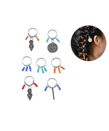 Frcolor Hair Braid Rings Hair Charms Pendant Rings Hair Clip Hairband Accessories