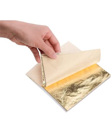 KraftiSky Gold Leaf Sheets - 100 Gold Foil Sheets - 14 x 14 cm Multipurpose Gold Leaf for Nails  Art & DIY Projects  Picture Frames  Home Walls  Interior and Multi Artistic Decoration (Foil) - Buy Online on GoSupps.com