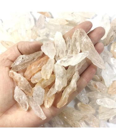 Decorative Crystal 100g Natural White Quartz Crystal Stone Rock Chips Specimen Quartz Crystals Natural Stones Home Decor Crystal