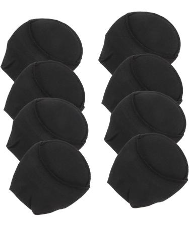 TEHAUX 8 Pairs Breathable Forefoot Toe Socks for Heels - Absorbent, Invisible, and Comfortable - Miss Black Cotton Sponge Silicone - 0.6X9X10.5CM - Buy Online on GoSupps.com
