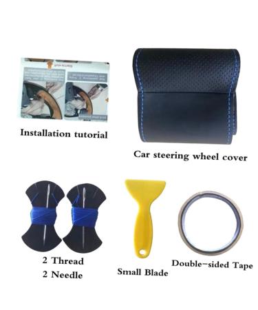 KORP For BMW M Sport G30 G31 G32 G20 G21 X3 G01 X4 G02 X5 G05 G14 G15 G16 DIY Black Suede carbon fiber Car Steering Wheel Cover