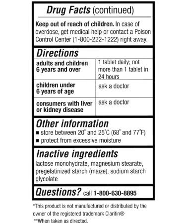 Puregen Labs Allergy Relief Loratadine 10mg 300 Tablets 24 Hour Non-Drowsy Antihistamine Allergy Medicine for Runny Nose Sneezing Itchy Watery Eyes - Buy Online on GoSupps.com