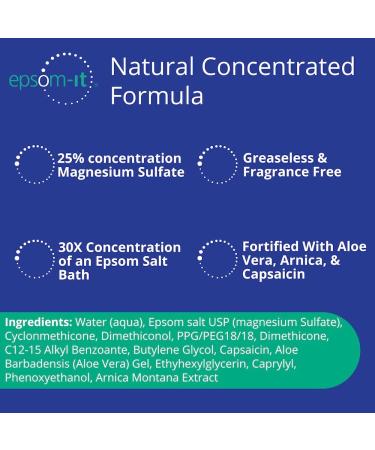 EPSOM-IT Soothing Nerve Lotion | Super-Concentrated Magnesium Cream with Arnica, Capsaicin & Aloe Vera - Buy Online on GoSupps.com