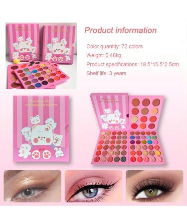 Buy VERONNI 72 Color Eyeshadow Palette - Triple Layers Matte & Micro Shimmer for All-in-One Makeup - International Shipping Available - Buy Online on GoSupps.com