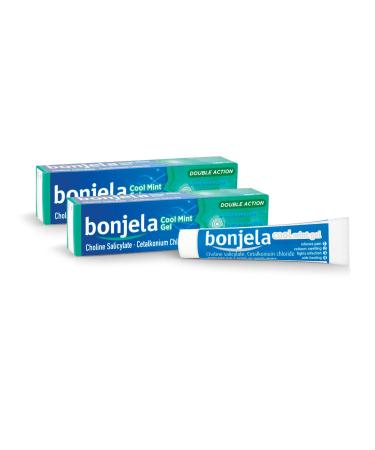 Bonjela Adult Mouth Ulcer Treatment Gel Cool Mint 15g Pack of 2