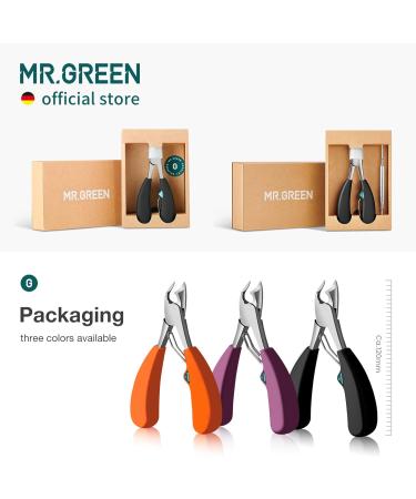 MR.GREEN Toenail Clipper Stainless Steel Ingrown Nail Cutter Good at Cutting Thick and Hard Nails Pedicure Tools (Black) - Buy Online on GoSupps.com