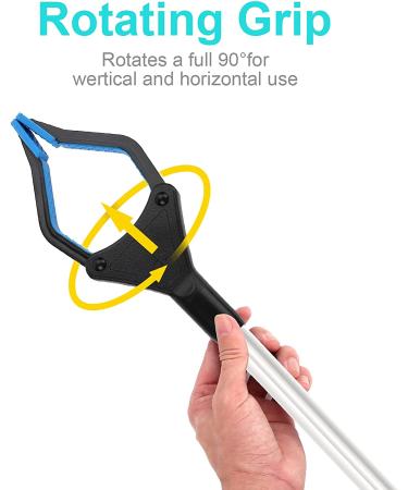 Reacher Grabber Tool  32" Grabbers for Elderly  Lightweight Extra Long Handy Trash Claw Grabber  Reaching Assist Tool for Trash Pick Up  Nabber  Litter Picker  Arm Extension (Blue) - Buy Online on GoSupps.com