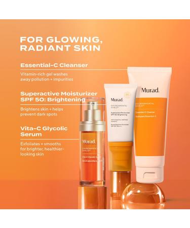 Murad Essential-C Facial Cleanser - Foaming Gel Face Wash- Vitamin C & Antioxidant Rich Treatment Backed by Science 5 Fl Oz (Pack of 1) - Buy Online on GoSupps.com