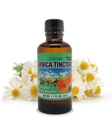Germa Arnica Tincture 1.7 oz - Topical Analgesic for Joint Pain, Body Aches, and Bruises - Promotes Healthy Skin - Buy Online on GoSupps.com