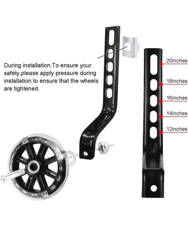 Buy Sunshine Smile 2-Piece Universal Support Wheels for Children's Bikes - Durable Black Iron Training Wheels for Kids - Buy Online on GoSupps.com