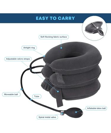 Cervicorrect Neck Brace Neck Stretcher for Neck Pain Relief Inflatable Stretcher Cervical Neck Traction Device Support Keep Vertebrae Stable Relief Neck Pain - Buy Online on GoSupps.com