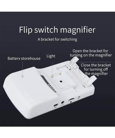 Electronic Reading Aid Digital Magnifier 4.3 Inch Portable Electronic Digital Magnifier Reading Aide 6x-16x Ideal for Reading Small Prints & Low Vision & Aging Eyes - Buy Online on GoSupps.com