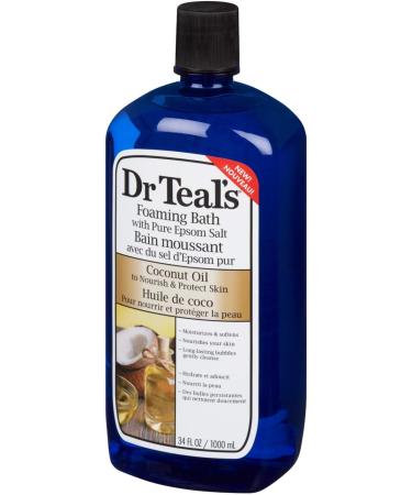 Dr Teal's Eucalyptus & Spearmint + Coconut Oil Foaming Bath (1000 mL each) Foaming Bath + Coconut oil - Buy Online on GoSupps.com