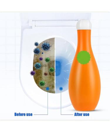Bowling Blue Bubble Toilet Bowl Cleaner Automatic Long-Lasting Toilet Bowl Cleaner in Bottle Toilet freshener deodorization and descaling Toilet Cleaner for Cistern Prevents Limescale (1PCS) - Buy Online on GoSupps.com