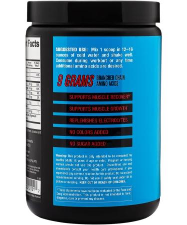 2nd Nature Supplements BCAA Fruit Punch - 30 Servings 9g Branched Chain Amino Acids for Muscle Growth & Recovery - Electrolyte Support No Sugars or Colors Added - International Shipping Available - Buy Online on GoSupps.com
