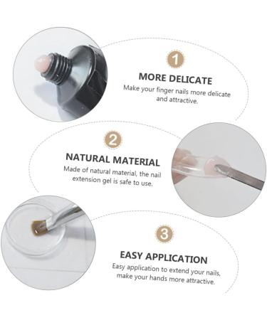 DOITOOL 3 Sets Nail Extension Glue Set Nail Extension Kit Gel Extension Nail Kit Nail Lengthen Kit Poly Nail Gel Slip Solution Nail Kits Nail Extension Gel Plastic Manicure Extend - Buy Online on GoSupps.com
