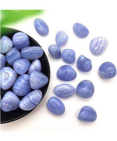 Natural Crystal Rough 100g Natural Blue Lace Agate Chalcedony Stones Bulk Tumbled Polished Gemstone Natural Quartz Crystals Home Decoration ERTEYIN - Buy Online on GoSupps.com