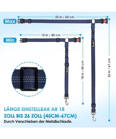 Slowton Dog Car Belt - 2-Piece Adjustable Headrest Safety Harness with Reflective Rubber Strap for Secure Travel - Buy Online on GoSupps.com