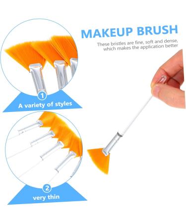 Baluue 12 Pcs Beauty Mask Brush Makeup Brushes Mask Applicator Brushes for Facials Fan Artificial Fiber 15x4cmx2pcs Yellowx2pcs - Buy Online on GoSupps.com