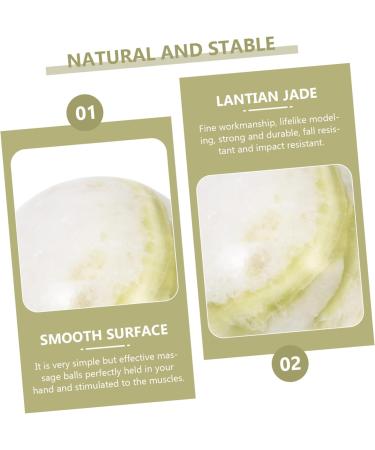 Buy Healvian Jade Massage Balls - 3 Set Gymnasium Hand Therapy Balls for Relaxation & Wellness - Buy Online on GoSupps.com