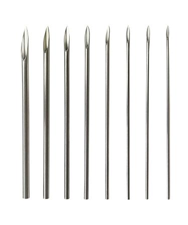 40pcs Mixed Body Piercing Needles, 14g 16g 18g 20g Stainless Steel