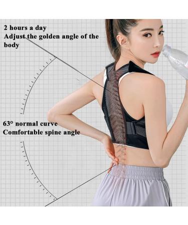 Posture Corrector Spinal Support for Men and Adjustable for Improving Posture Provides Helps Relieve Neck Back and Shoulder Pain Black M White XLarge - Buy Online on GoSupps.com