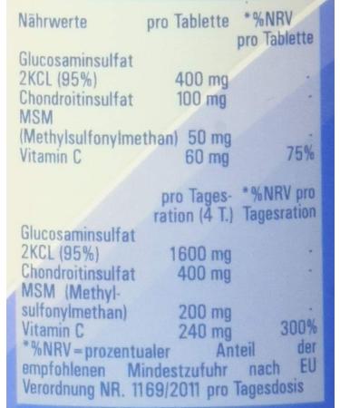 Vitasyg Glucosamine Chondroitin MSM - 300 Tablets | Joint Health Supplement | Fast International Shipping - Buy Online on GoSupps.com