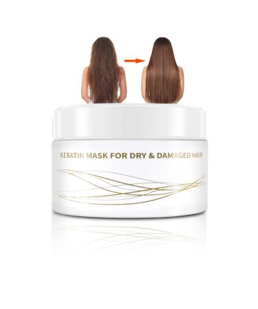 Hair Mask for Damaged Hair - Deep Repair Conditioning Argan Oil Treatment for Curly or Straight Thin Fine Hair D 8.7 Oz